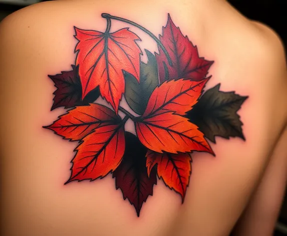 autumn leaves tattoo black