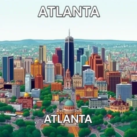 atlanta georgia map usa