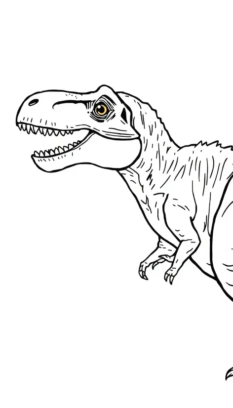 line drawing dinosaur