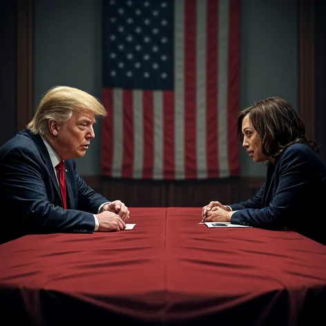 Donald Trump and Kamala