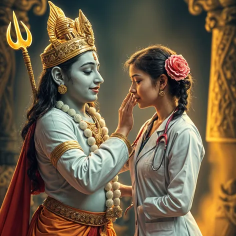 lord vishnu blessing a