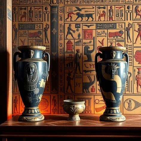 egyptian granite vases