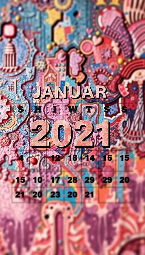 january 2021 calendar