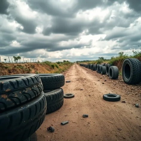 flat tire photos