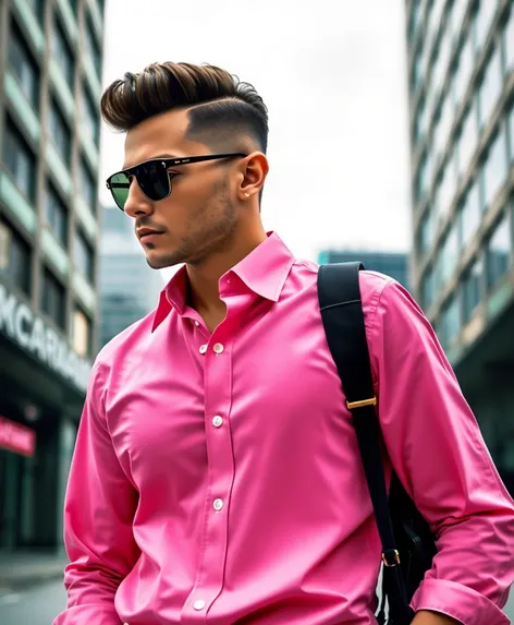 pink designer shirt