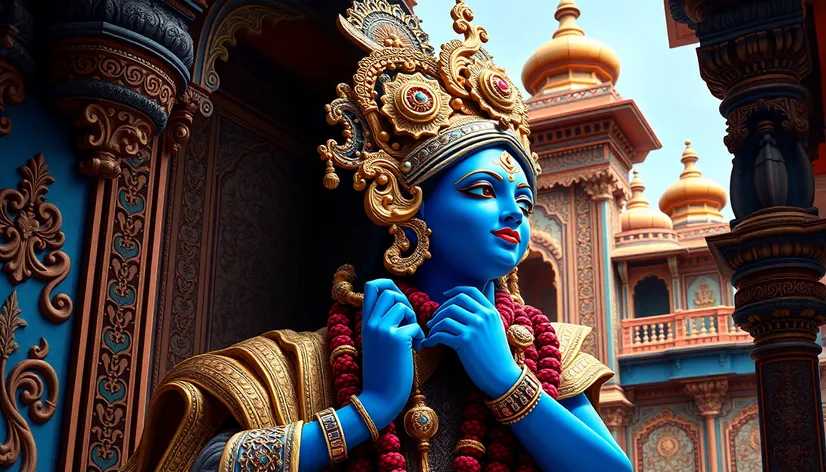 krishna blue colour