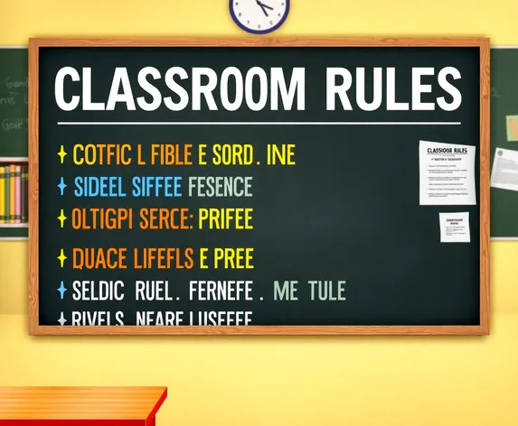 classroom rules poster