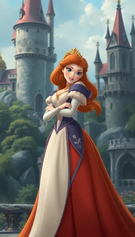 disney princess with orange