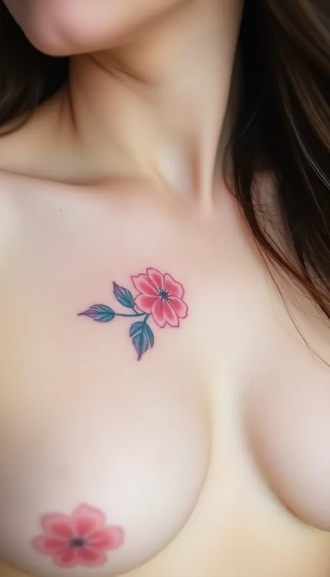 on breast tattoo