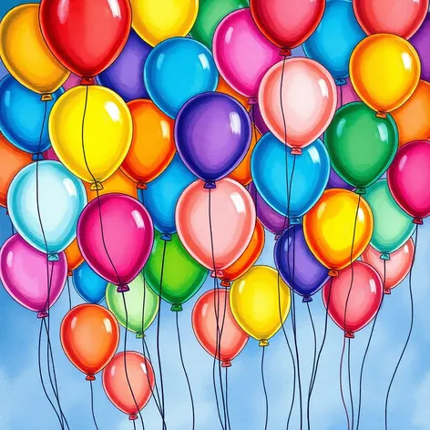 balloons drawing