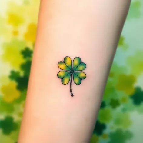 four leaf clover tattoo