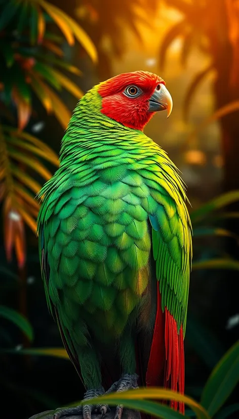 mexican red head parrot