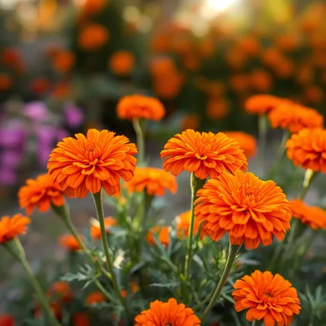 orange marigolds