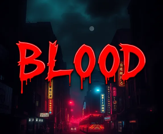 blood font