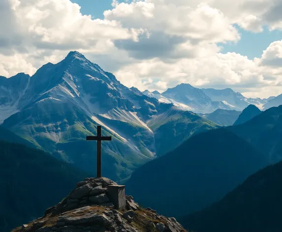 cross on a mountain