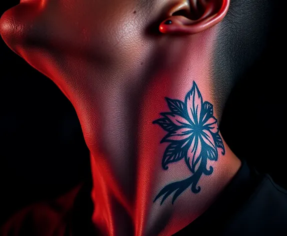 side neck tattoos male