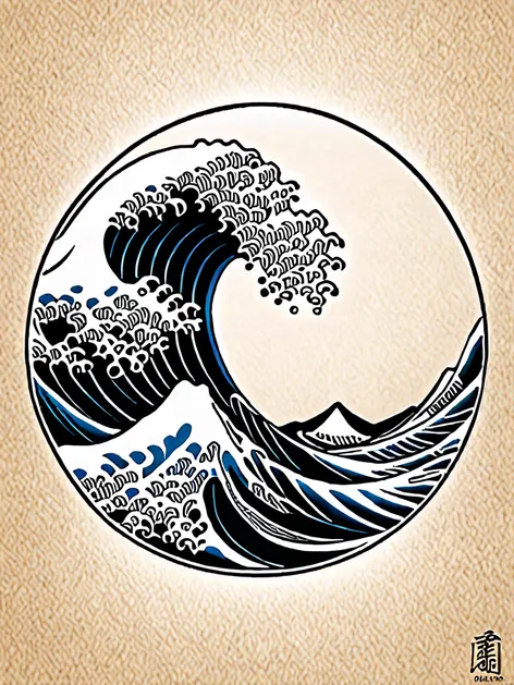 japanese wave tattoo