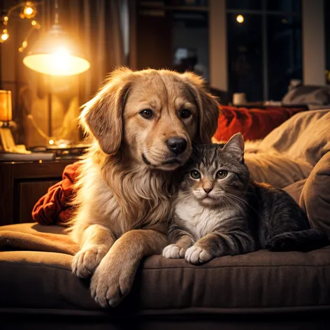 cat with dog