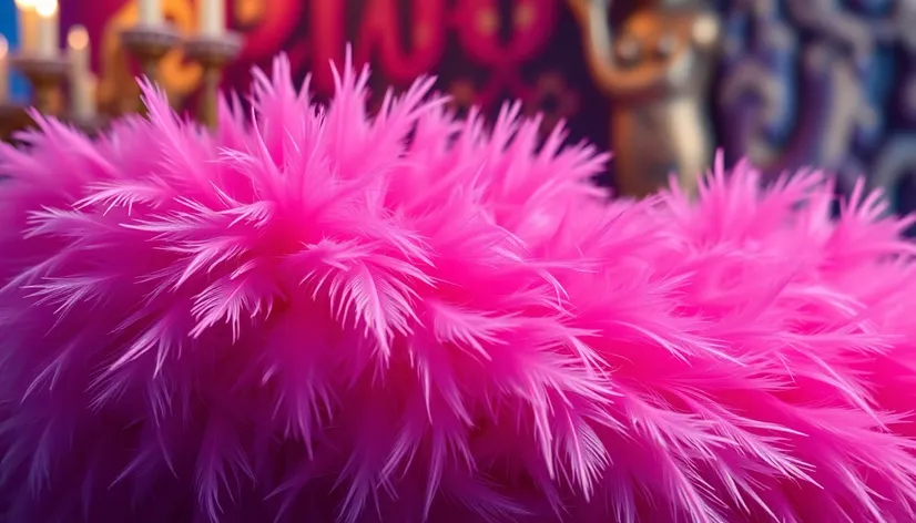 pink feather boa