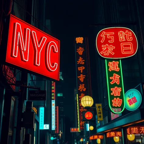 neon sign nyc massage