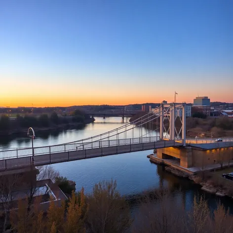 pedestrian bridge over cumberland