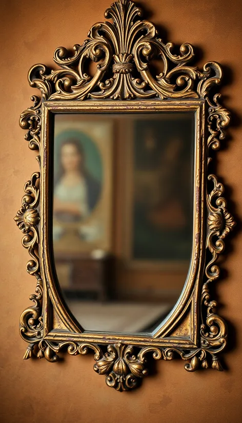 big vintage mirror