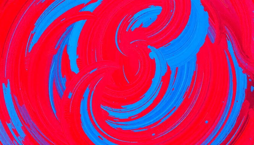 abstract red blue