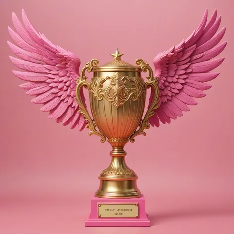 big pink detailed trophy