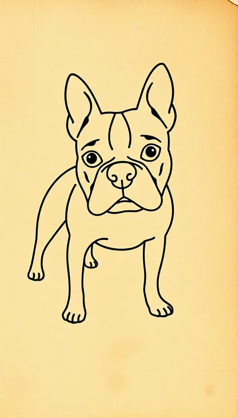 cricut boston terrier outline