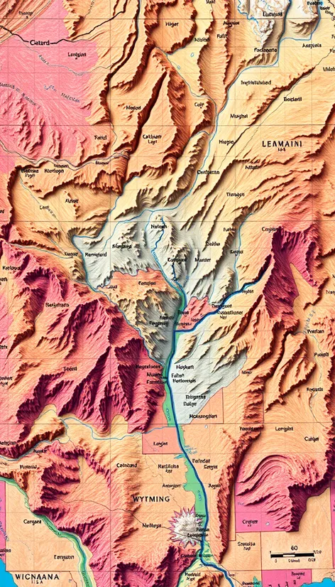 wyoming usa map