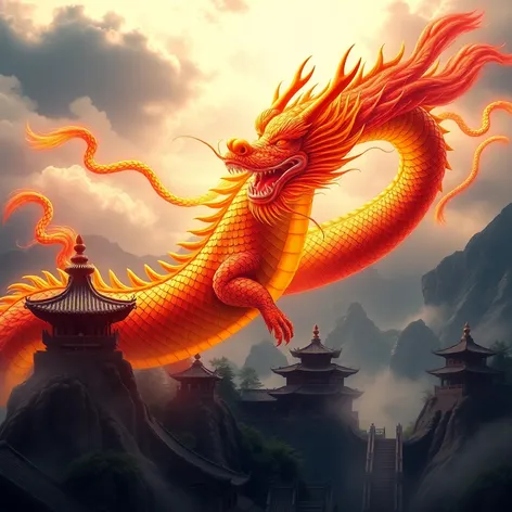 white chinese dragon