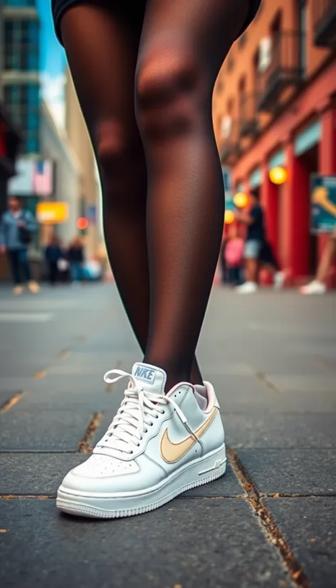 tights with nikes