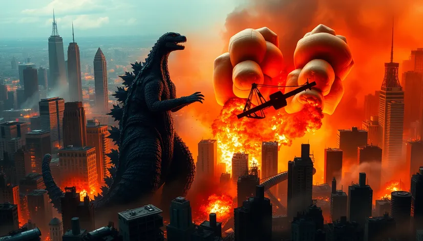 city godzilla destroyed