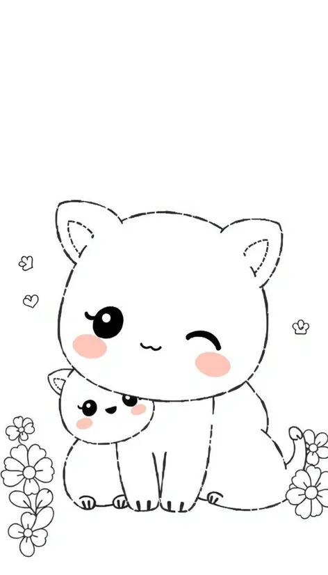 kawaii cute coloring pages