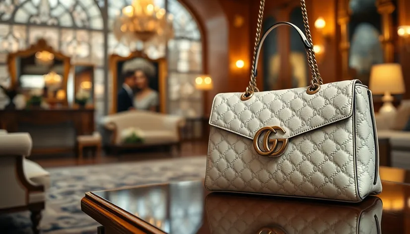 white gucci purse