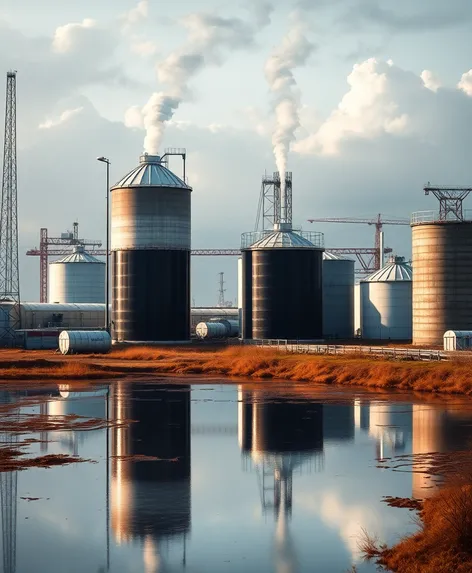 silos industriales de agua