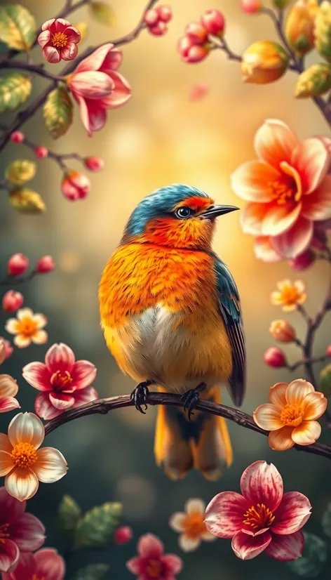 bird symbolizing spring