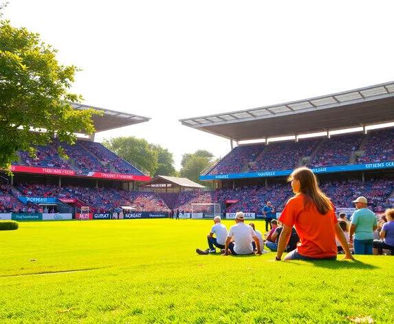 person watching sport park