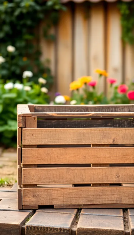 cottage wooden crate box