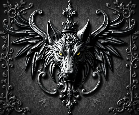 medieval wolf crest