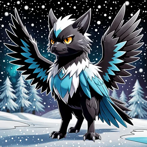 Cat-raven Pokémon that’s dark-ice