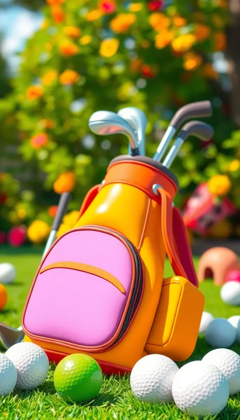 cartoon golf bag