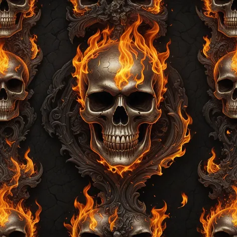 fire skull