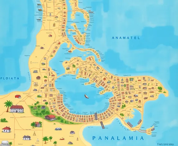 panama city florida map