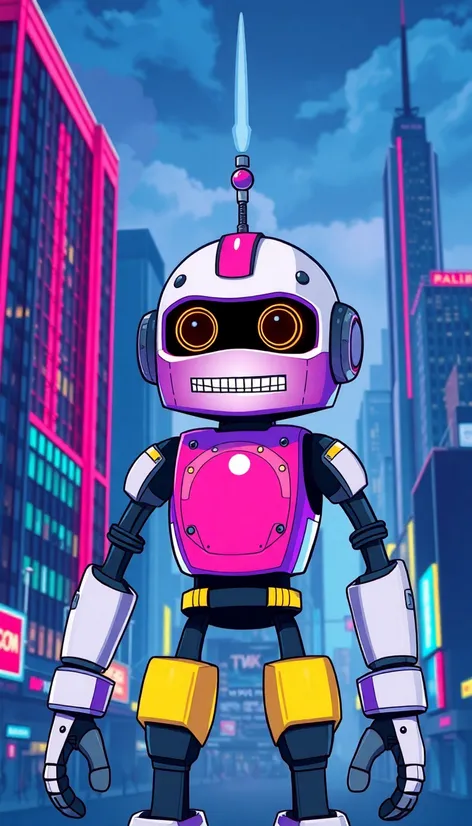 cartoon robot