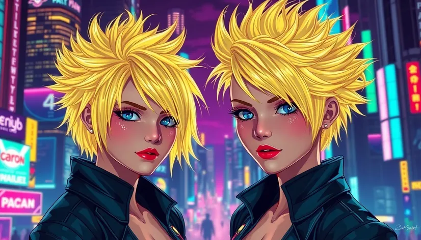 spiky blonde hairstyles