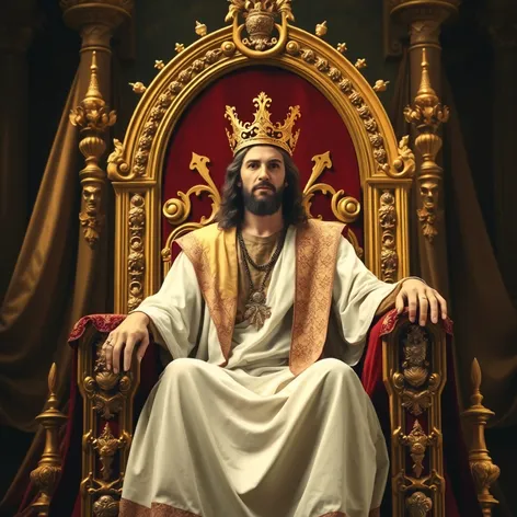 jesus on throne images