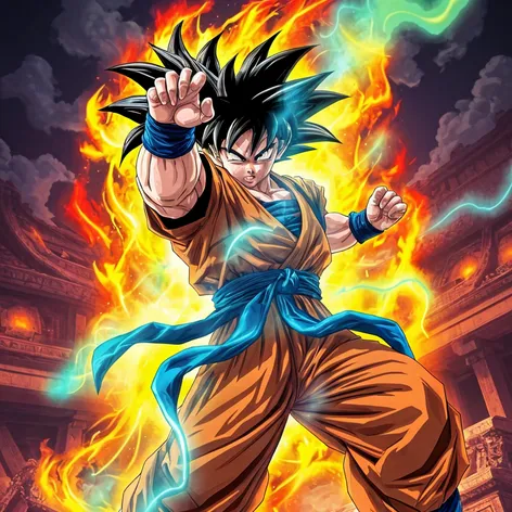 goku staring