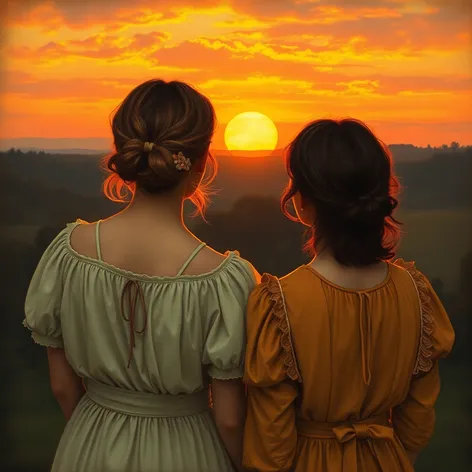 friedrich two women looking