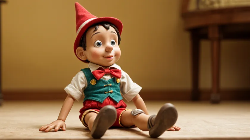 The Pinocchio doll is